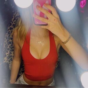 Bozzolo Vibrant Red Crop Top